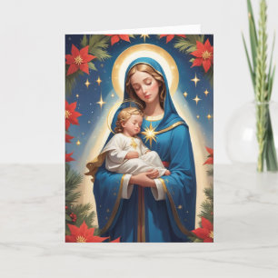 Gegroetse Maagd Maria Traditioneel Katholiek Feestdagen Kaart