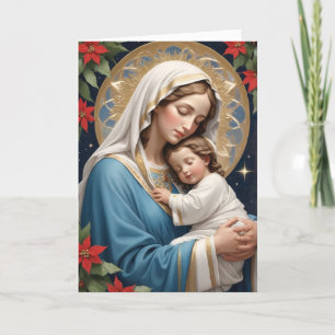 Gegroetseid Maria Traditioneel Katholiek Feestdagen Kaart