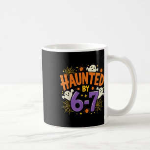 Gegruseerde Zes Zeven 6 7 Meme 67 Skelet Hand Hall Koffiemok