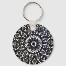  gehaakte doily Sleutelhanger