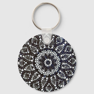 gehaakte doily Sleutelhanger
