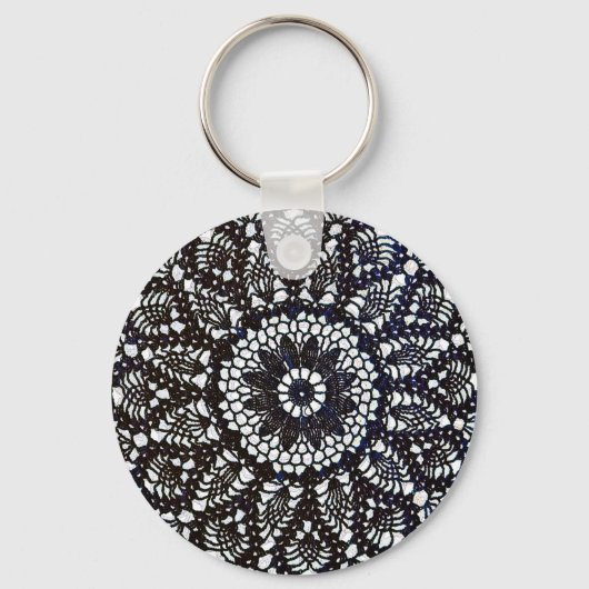 gehaakte doily Sleutelhanger (Voorkant)