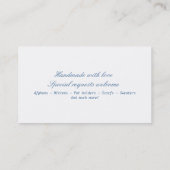 Gehaakte en aanpasbaar visitekaartje (Achterkant)