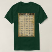 Gehaakte en snijdende haaksymbolen t-shirt (Design voorkant)