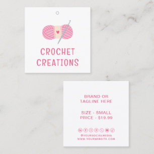 Gehaakte kleding Labels Prijs Labels Small Busines