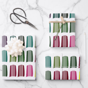 Gehaakte Kleurrijke Breien Garen Patroon Gehaakte Inpakpapier Vel