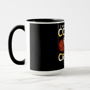 Gehaakte koffie en minnaar breier T-shirt Mok