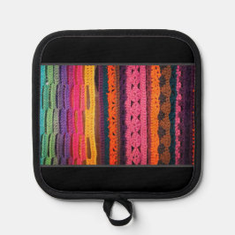 Gehaakte look! Voor de keukenkoningin! Pannenlap