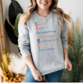 Gehaakte Lover Acrostic Sweatshirt