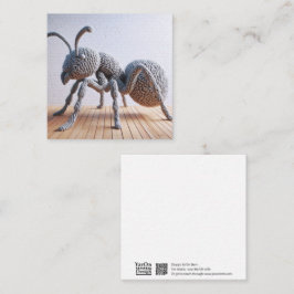 Gehaakte mier Wenskaart Notitiekaartje