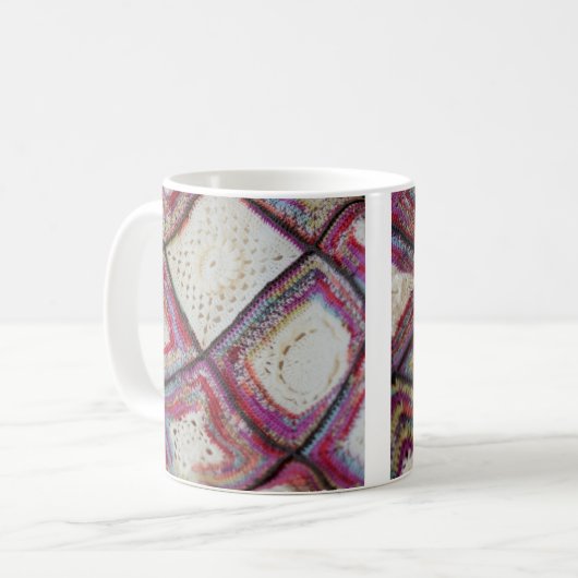 Gehaakte Mok, Gehaakte koffiebeker Koffiemok (Voorkant links)