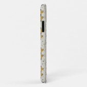 Gehaakte oma vierkant geel en grijs Case-Mate iPhone case (Achterkant/rechts)