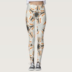 gehaakte sterren bruin wit leggings