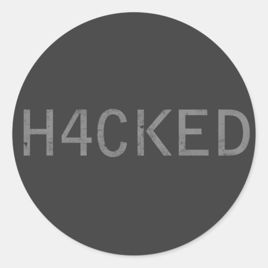 gehackt ronde sticker (Voorkant)
