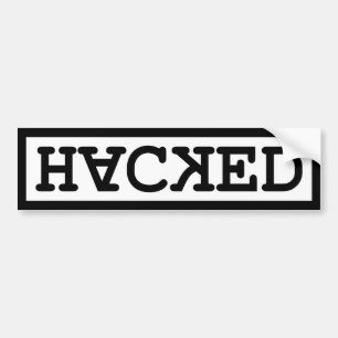 Gehackte Bumpersticker
