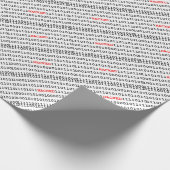 Gehackte code cadeaupapier (Hoek)