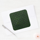 GEHACKTE computercode Vierkante Sticker (Envelop)