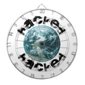Gehackte planeet Aarde Dartbord (Voorkant)