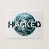 Gehackte planeet Aarde Legpuzzel (Horizontaal)