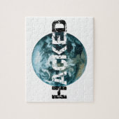Gehackte planeet Aarde Legpuzzel (Verticaal)