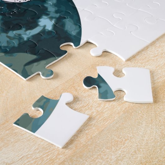 Gehackte planeet Aarde Legpuzzel (Zijkant)