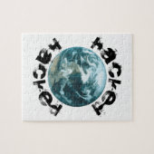 Gehackte planeet Aarde Legpuzzel (Horizontaal)