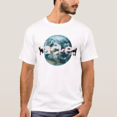 Gehackte planeet Aarde T-shirt (Voorkant)