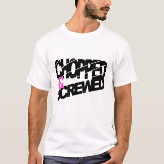 Gehakt en geschroefd t-shirt