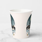 Gehakt huis, eng dagblad papieren bekers (Links)