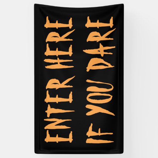 Gehakt huis gaat hier binnen als je buiten bent spandoek (Verticaal)