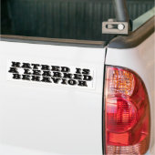 Gehakt is een geleerd gedrag bumpersticker (Op Truck)