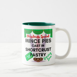 Gehakt Pies Gegoten in Shortcrust gebak 2 Tweekleurige Koffiemok