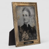 Gehakt portret | Plaque | Oude vrouw Fotoplaat (Zijkant)