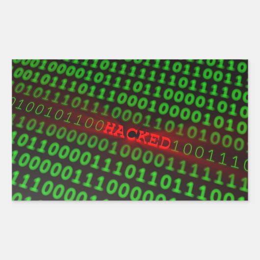 Gehakt Rechthoekige Sticker (Voorkant)