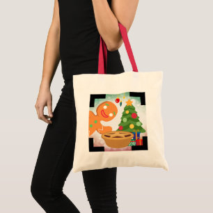 Gehakt taart gefotobombardeerd door Gingerbread Ma Tote Bag