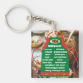 Gehakt vlees Ingrediënten Schort Sleutelhanger (Voorkant)