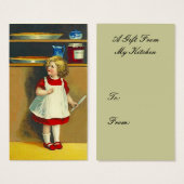 GEHAKT VLEES TAART MAND CADEAU LABEL KAART GEHAKT (Voorkant /achterkant)