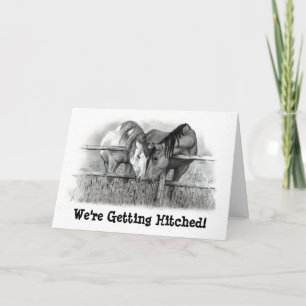 GEHAKT WORDEN: HORSE PENCIL ART: UITNODIGING