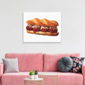 gehaktbalduif canvas afdruk (Insitu (Woonkamer))