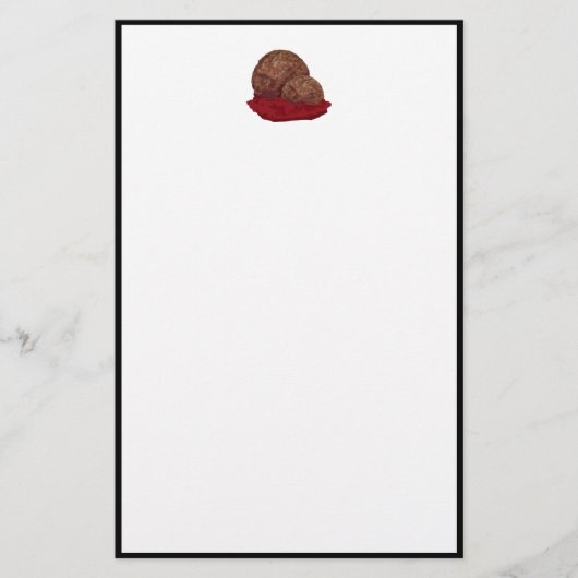 Gehaktballen in saus briefpapier (Voorkant)