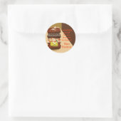 Gehaktbrood Buffet gepersonaliseerd Ronde Sticker (Tas)