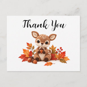 Gehakte Ree Herfst Dank Je Briefkaart