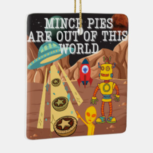 Gehakte taarten zijn uit deze wereld keramisch ornament