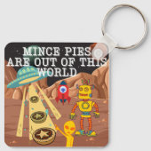Gehakte taarten zijn uit deze wereld sleutelhanger (Achterkant)