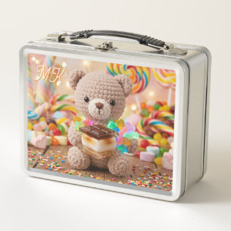 Gehakte teddybeer met S'more gepersonaliseerd