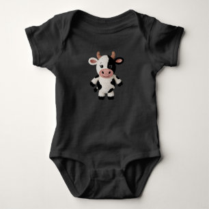 Gehakte Zwarte en Witte Koe Romper