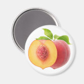 Gehalveerde perziken magneet (Voorkant / Achterkant)