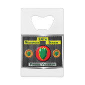 Gehandicapte 24e Mechanized Infantry Division Kredietkaart Flessenopener (Achterkant)