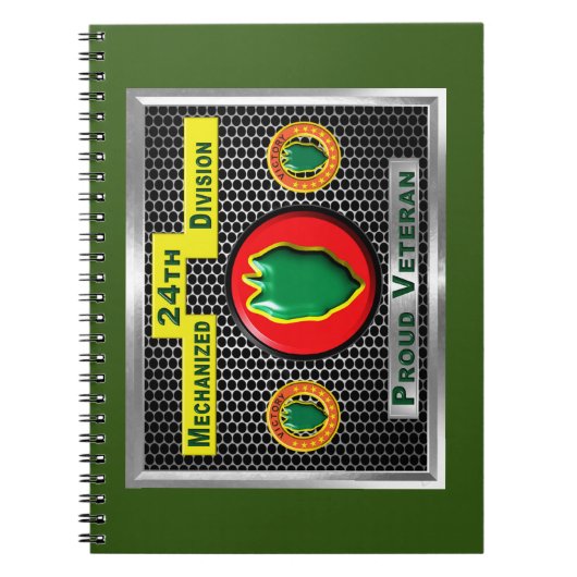 Gehandicapte 24e Mechanized Infantry Division Notitieboek (Voorkant)