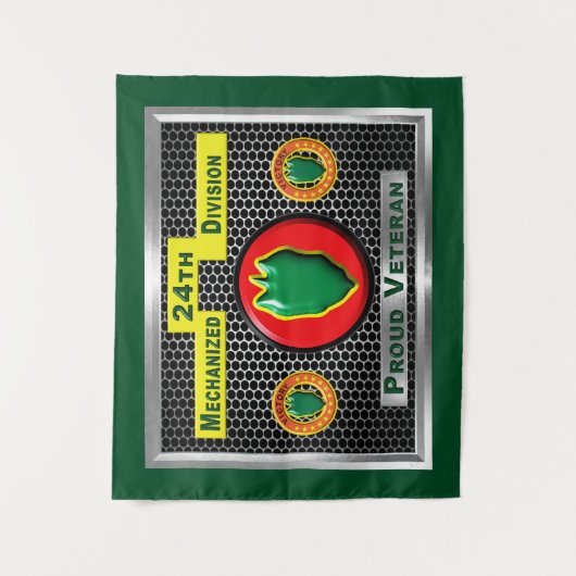 Gehandicapte 24e Mechanized Infantry Division Wandkleed (Voorkant)